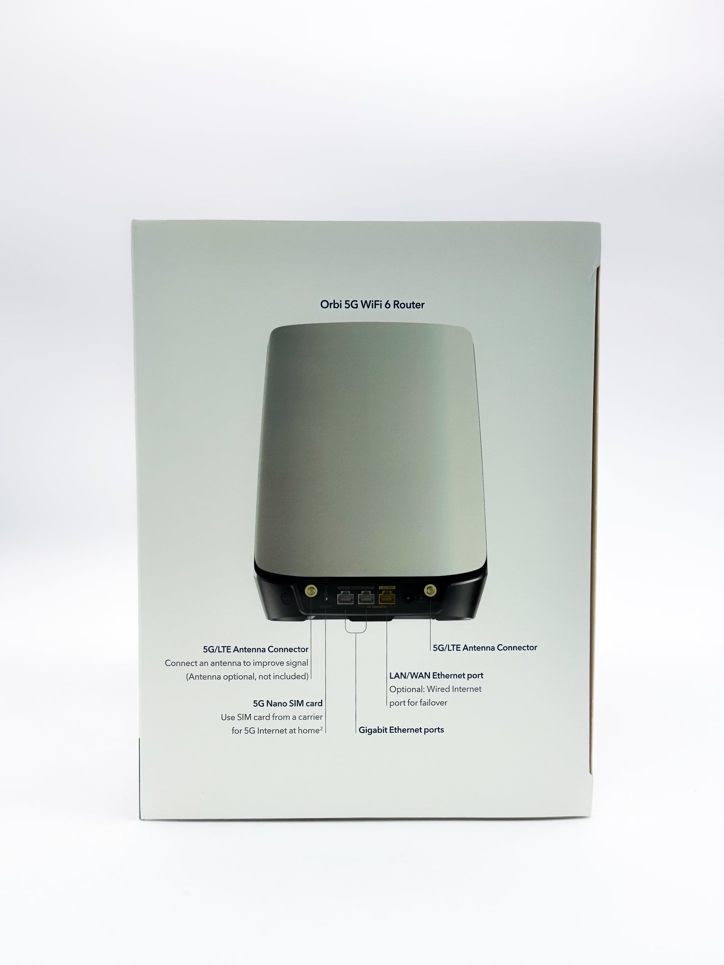 NETGEAR Orbi AX4200 (NBR750) 5G Home Internet Router - 2 Pack (Certified with AT&T and T-Mobile)