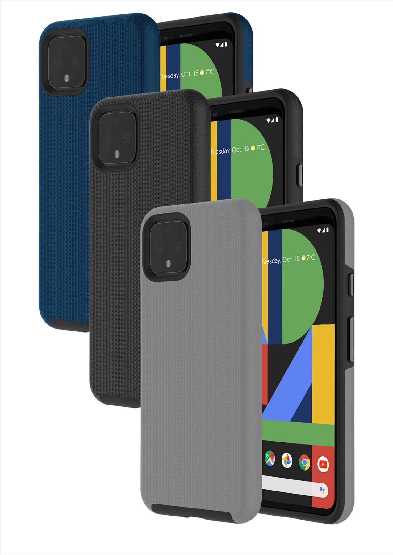 Axessorize PROTech Dual-Layered Anti-Shock Case with Military-Grade Durability for Google Pixel 4