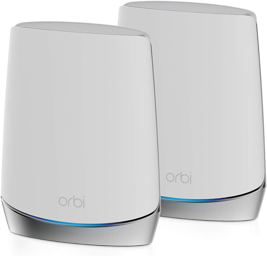 NETGEAR Orbi AX4200 (NBR750) 5G Home Internet Router - 2 Pack (Certified with AT&T and T-Mobile)
