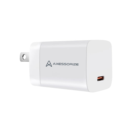 Axessorize PROCharge 30W PD Compact Wall Charger - White