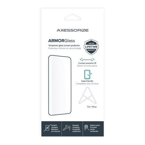 Axessorize ARMORGlass Curved Screen Protector for Samsung Galaxy S23 Ultra