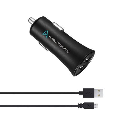 Axessorize 12W PROCharge Micro USB Cable and Car Charger (1.2M)