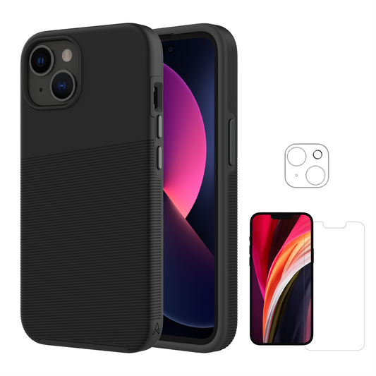Axessorize PROTech Plus & ARMORGlass 360 Pack for Apple iPhone 14 Plus - Black
