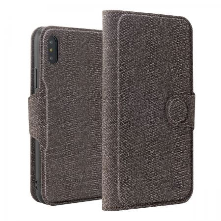 Axessorize LUXFolio Magnetic Fabric Folio Case for Apple iPhone X/XS