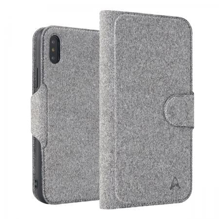 Axessorize LUXFolio Magnetic Fabric Folio Case for Apple iPhone X/XS