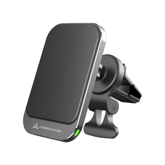 Axessorize PROCharge 15W Unplugged Compatible with MagSafe Wireless Charging Car Mount - Black