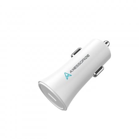 Axessorize 27W PROCharge USB-C PD Car Charger - White