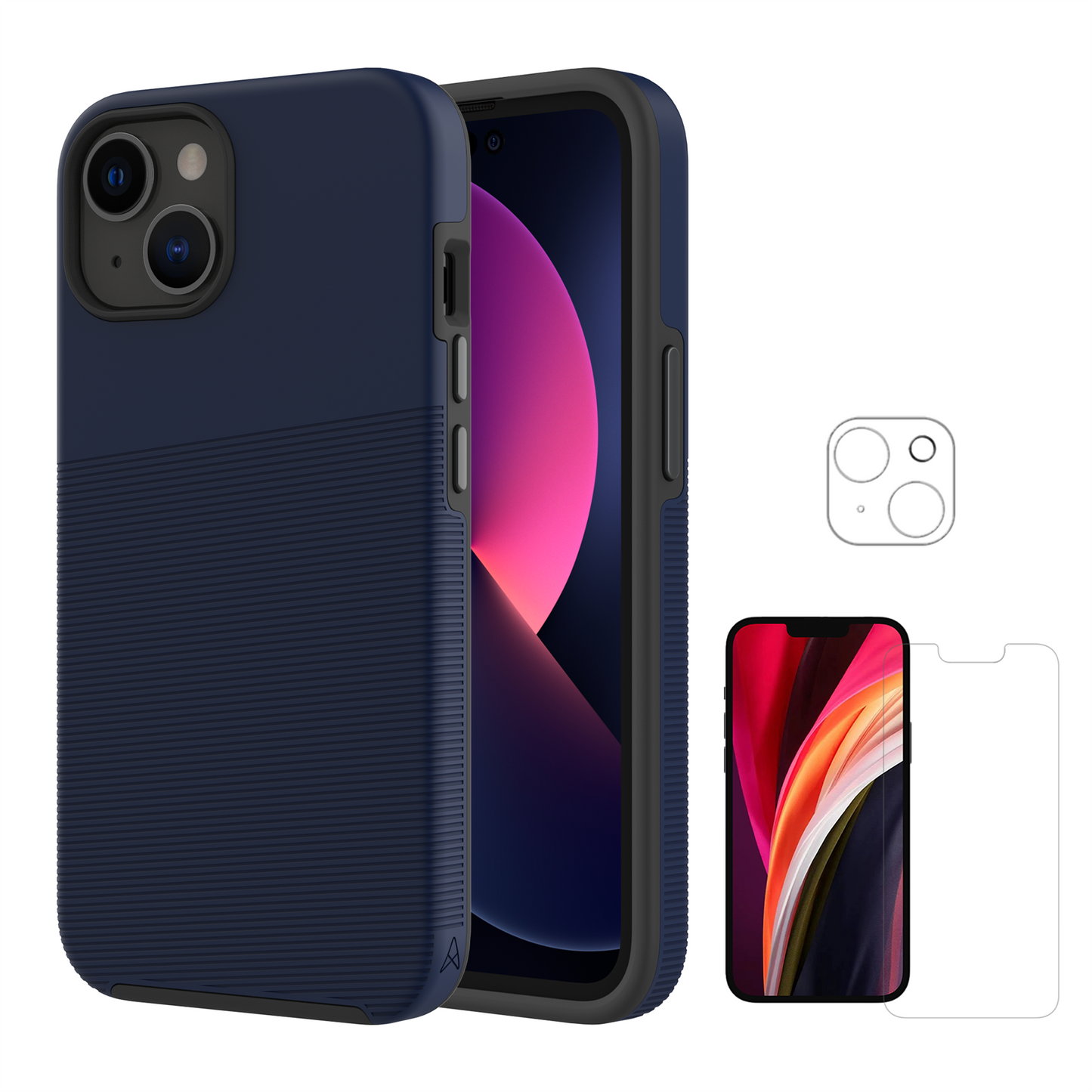 Axessorize PROTech Plus & ARMORGlass 360 Pack for Apple iPhone 14 Plus - Cobalt Blue