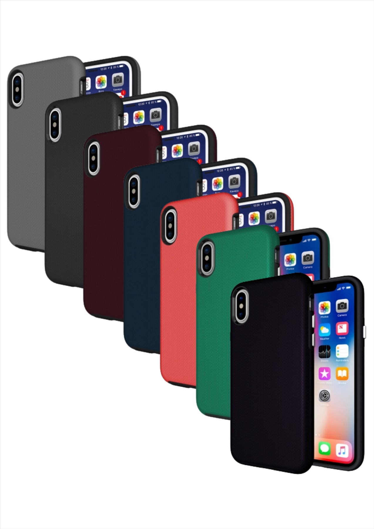 Axessorize PROTech Dual-Layered Anti-Shock Case with Military-Grade Durability for Apple iPhone X/XS